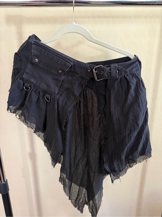 Dolls Kill Dresses & Skirts - Dolls Kill Black Asymmetrical Layered Mini Skirt